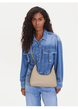 Calvin Klein Torebka Foil Logo Conv Shou?Lder Bag LV04F3272G Beżowy ze sklepu MODIVO w kategorii Torebki damskie - zdjęcie 188258007