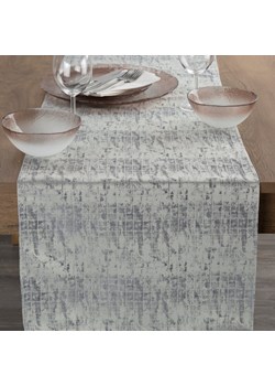 OBRUS ALINA 40 X 140 CM SREBRNY ze sklepu lenaodniemowlakadoszkolniaka.pl w kategorii Obrusy i bieżniki - zdjęcie 188262928
