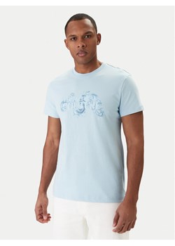 Versace Jeans Couture T-Shirt 80GAHE02 CJ00E Niebieski Regular Fit ze sklepu MODIVO w kategorii T-shirty męskie - zdjęcie 188263435