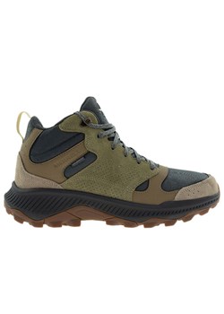 Buty męskie Merrell Tempo Sol Mid Waterproof J038941 - zielone ze sklepu streetstyle24.pl w kategorii Buty trekkingowe męskie - zdjęcie 188264356