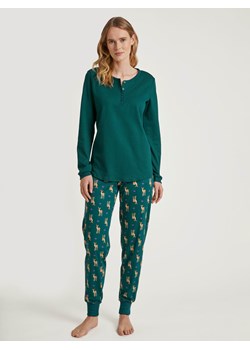 Calida Koszulka piżamowa w kolorze zielonym ze sklepu Limango Polska w kategorii Bluzki damskie - zdjęcie 188265146