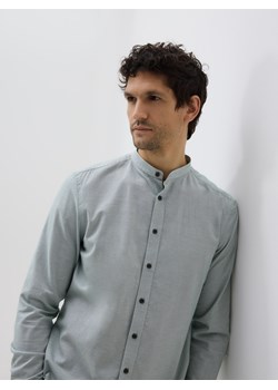 Reserved - Koszula slim fit ze stójką - zielony ze sklepu Reserved w kategorii Koszule męskie - zdjęcie 188265367