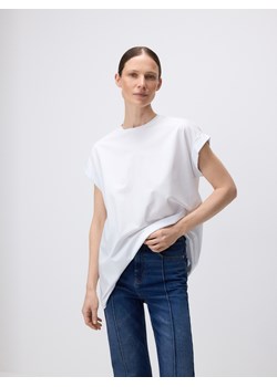 Reserved - T-shirt z modalem - biały ze sklepu Reserved w kategorii Bluzki damskie - zdjęcie 188265385