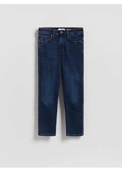 Reserved - Jeansy slim z efektem sprania - granatowy ze sklepu Reserved w kategorii Jeansy męskie - zdjęcie 188266835