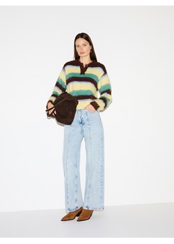 Reserved - Jeansy wide leg z przeszyciem - niebieski ze sklepu Reserved w kategorii Jeansy damskie - zdjęcie 188266859