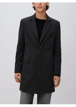 Reserved - Płaszcz z domieszką wiskozy - ciemnoszary ze sklepu Reserved w kategorii Płaszcze męskie - zdjęcie 188266985