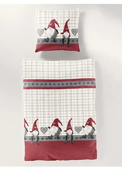 Bierbaum Komplet pościeli flanelowej w kolorze czerwono-beżowym ze sklepu Limango Polska w kategorii Pościele - zdjęcie 188267749