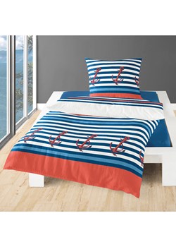 Bierbaum Komplet pościeli w kolorze biało-niebiesko-czerwonym z kory ze sklepu Limango Polska w kategorii Pościele - zdjęcie 188267787
