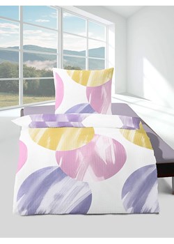 Bierbaum Komplet pościeli w kolorze biało-fioletowo-jasnoróżowym z kory ze sklepu Limango Polska w kategorii Pościele - zdjęcie 188267845