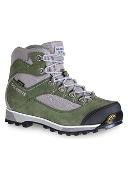DOLOMITE Skórzane botki turystyczne "Zernez GTX" w kolorze zielono-czarnym ze sklepu Limango Polska w kategorii Buty trekkingowe damskie - zdjęcie 188271208