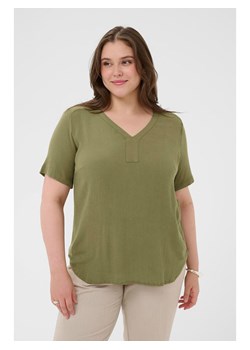 KAFFE curve Koszulka "Cami" w kolorze khaki ze sklepu Limango Polska w kategorii Bluzki damskie - zdjęcie 188271376