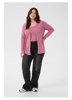 KAFFE curve Kardigan w kolorze różowym ze sklepu Limango Polska w kategorii Swetry damskie - zdjęcie 188271437