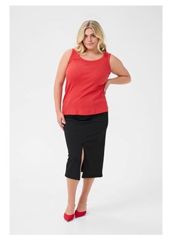 KAFFE curve Top "Carina" w kolorze czerwonym ze sklepu Limango Polska w kategorii Bluzki damskie - zdjęcie 188271589