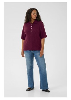 KAFFE curve Sweter w kolorze bordowym ze sklepu Limango Polska w kategorii Swetry damskie - zdjęcie 188271886