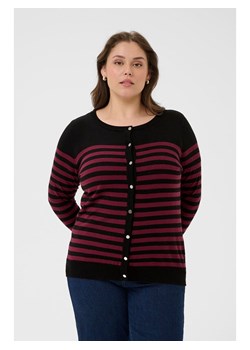 KAFFE curve Kardigan "Lizzy" w kolorze czerwono-czarnym ze sklepu Limango Polska w kategorii Swetry damskie - zdjęcie 188271916