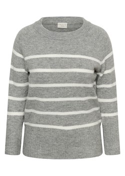 KAFFE curve Sweter "Erina" w kolorze szaro-białym ze sklepu Limango Polska w kategorii Swetry damskie - zdjęcie 188271979