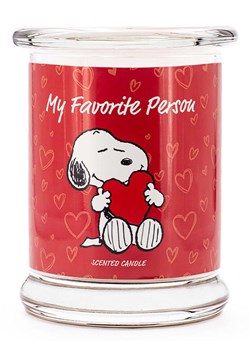 Peanuts Świeca zapachowa "Peanuts My Favorite Person'' - 250 g ze sklepu Limango Polska w kategorii Świece i dyfuzory - zdjęcie 188275326
