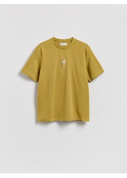 Reserved - T-shirt regular z nadrukiem - jasny zielony ze sklepu Reserved w kategorii T-shirty męskie - zdjęcie 188279757