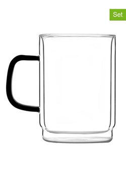 Vialli Design Kubki (2 szt.) w kolorze czarnym - 350 ml ze sklepu Limango Polska w kategorii Dzbanki i zaparzacze - zdjęcie 188280075