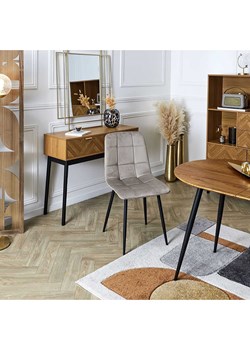 Rétro Chic Krzesło "Mateo" w kolorze szarym - 45 x 88 x 52 cm ze sklepu Limango Polska w kategorii Meble - zdjęcie 188280205