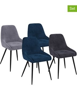 IDOMYA Factory Krzesła (4 szt.) "Olivia" w różnych kolorach do jadalni - 54 x 79 x 47,5 cm ze sklepu Limango Polska w kategorii Meble - zdjęcie 188280335