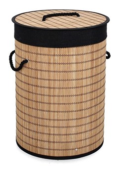 Bizzotto Kosz "Sintia" w kolorze beżowo-czarnym na pranie - wys. 50 x Ø 35 cm ze sklepu Limango Polska w kategorii Akcesoria łazienkowe - zdjęcie 188280655