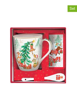 Easy Life 2-częściowy zestaw "Christmas Gang" w kolorze biało-zielonym ze sklepu Limango Polska w kategorii Dzbanki i zaparzacze - zdjęcie 188281105