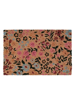 Bizzotto Wycieraczka "Floral" w kolorze jasnobrązowym ze wzorem z włókna kokosowego - 60 x 40 cm ze sklepu Limango Polska w kategorii Dom - zdjęcie 188281198