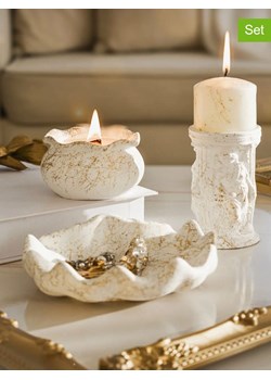 Lucky Bees 3-częściowy zestaw w kolorze złoto-białym ze sklepu Limango Polska w kategorii Świece i dyfuzory - zdjęcie 188281259