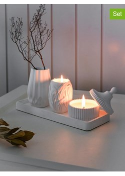 Lucky Bees 4-częściowy zestaw w kolorze białym ze sklepu Limango Polska w kategorii Świece i dyfuzory - zdjęcie 188281266