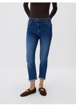 Reserved - Jeansy boyfriend slim - granatowy ze sklepu Reserved w kategorii Jeansy damskie - zdjęcie 188281937