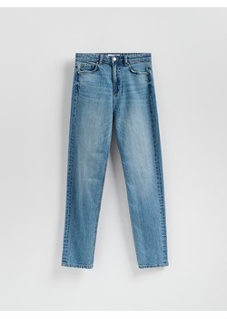 Reserved - Jeansy mom fit z dłuższą nogawką - niebieski ze sklepu Reserved w kategorii Jeansy damskie - zdjęcie 188282009