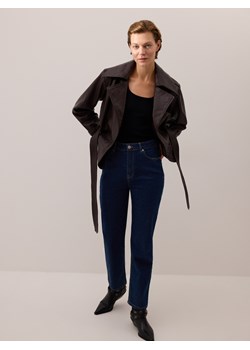 Reserved - Jeansy straight z wysokim stanem - indigo jeans ze sklepu Reserved w kategorii Jeansy damskie - zdjęcie 188282048