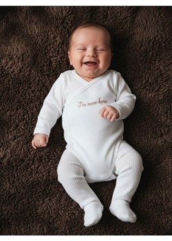 Sinsay - Bawełniany komplet: body i półśpiochy - biały ze sklepu Sinsay w kategorii Odzież dla niemowląt - zdjęcie 188283198