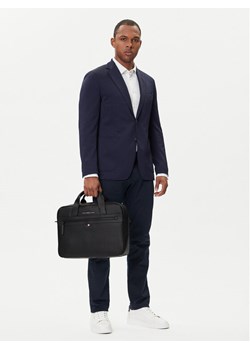 Torba na laptopa Tommy Hilfiger Essential Pu Computer Bag AM0AM09507 Czarny ze sklepu eobuwie.pl w kategorii Torby na laptopa - zdjęcie 188283257