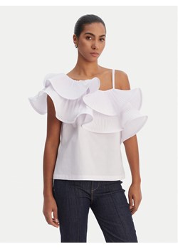 Fracomina Bluzka FR26ST2004W697F9 Biały Regular Fit ze sklepu MODIVO w kategorii Bluzki damskie - zdjęcie 188283475
