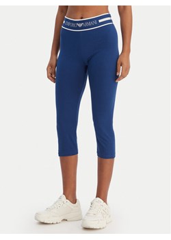 Emporio Armani Underwear Legginsy EW003673 AF19023 UB078 Granatowy Slim Fit ze sklepu MODIVO w kategorii Spodnie damskie - zdjęcie 188283496