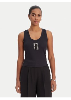 Fracomina Top FP26ST2003J42701 Czarny Slim Fit ze sklepu MODIVO w kategorii Bluzki damskie - zdjęcie 188283506