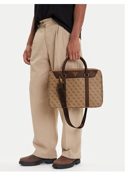 Guess Torba na laptopa Vezzola Smart HMEVZL P3138 Beżowy ze sklepu MODIVO w kategorii Torby na laptopa - zdjęcie 188283546