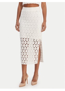 Fracomina Spódnica midi FR26SG4008K488R6 Écru Slim Fit ze sklepu MODIVO w kategorii Spódnice - zdjęcie 188283558