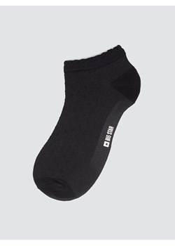 Stopki damskie z ozdobną falbanką z wiskozy czarne Casandra 906 ze sklepu Big Star w kategorii Skarpetki damskie - zdjęcie 188284129