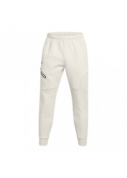 Męskie spodnie treningowe Under Armour UA Unstoppable Flc Jgr Eu - beżowe ze sklepu Sportstylestory.com w kategorii Spodnie męskie - zdjęcie 188284337