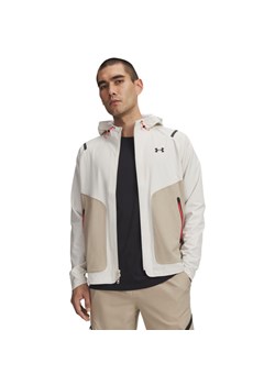 Męska kurtka przejściowa Under Armour UA Unstoppable Jacket Lc - biała ze sklepu Sportstylestory.com w kategorii Kurtki męskie - zdjęcie 188284396