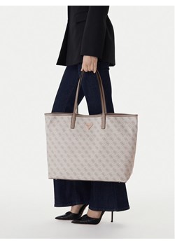 Torebka Guess Victtoria HWESG9 51429 Beżowy ze sklepu eobuwie.pl w kategorii Torby Shopper bag - zdjęcie 188284565