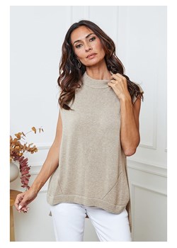 So Cachemire Sweter "Ernon" w kolorze szarobrązowym ze sklepu Limango Polska w kategorii Swetry damskie - zdjęcie 188284977