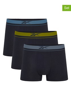 Reebok Bokserki (3 pary) w kolorze czarnym ze sklepu Limango Polska w kategorii Majtki męskie - zdjęcie 188285156