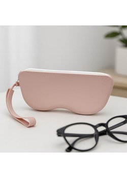 Sylikonowe etui na okulary z poręcznym uchwytem ET-139D różowe ze sklepu Stylion w kategorii Etui - zdjęcie 188285596
