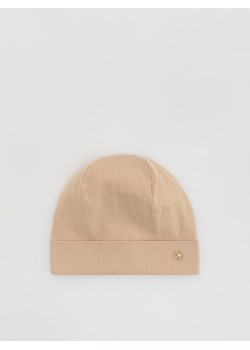 Reserved - Czapka z aplikacją - beżowy ze sklepu Reserved w kategorii Czapki dziecięce - zdjęcie 188286517