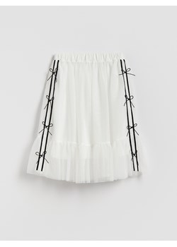 Reserved - Tiulowa spódnica z kokardkami - złamana biel ze sklepu Reserved w kategorii Spódnice dziewczęce - zdjęcie 188286548