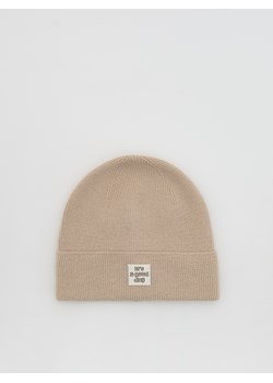 Reserved - Czapka z naszywką - beżowy ze sklepu Reserved w kategorii Czapki dziecięce - zdjęcie 188286565